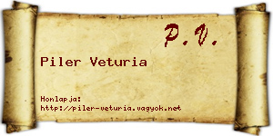 Piler Veturia névjegykártya